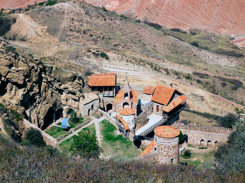 Panoramic view towards Azerbaijan border