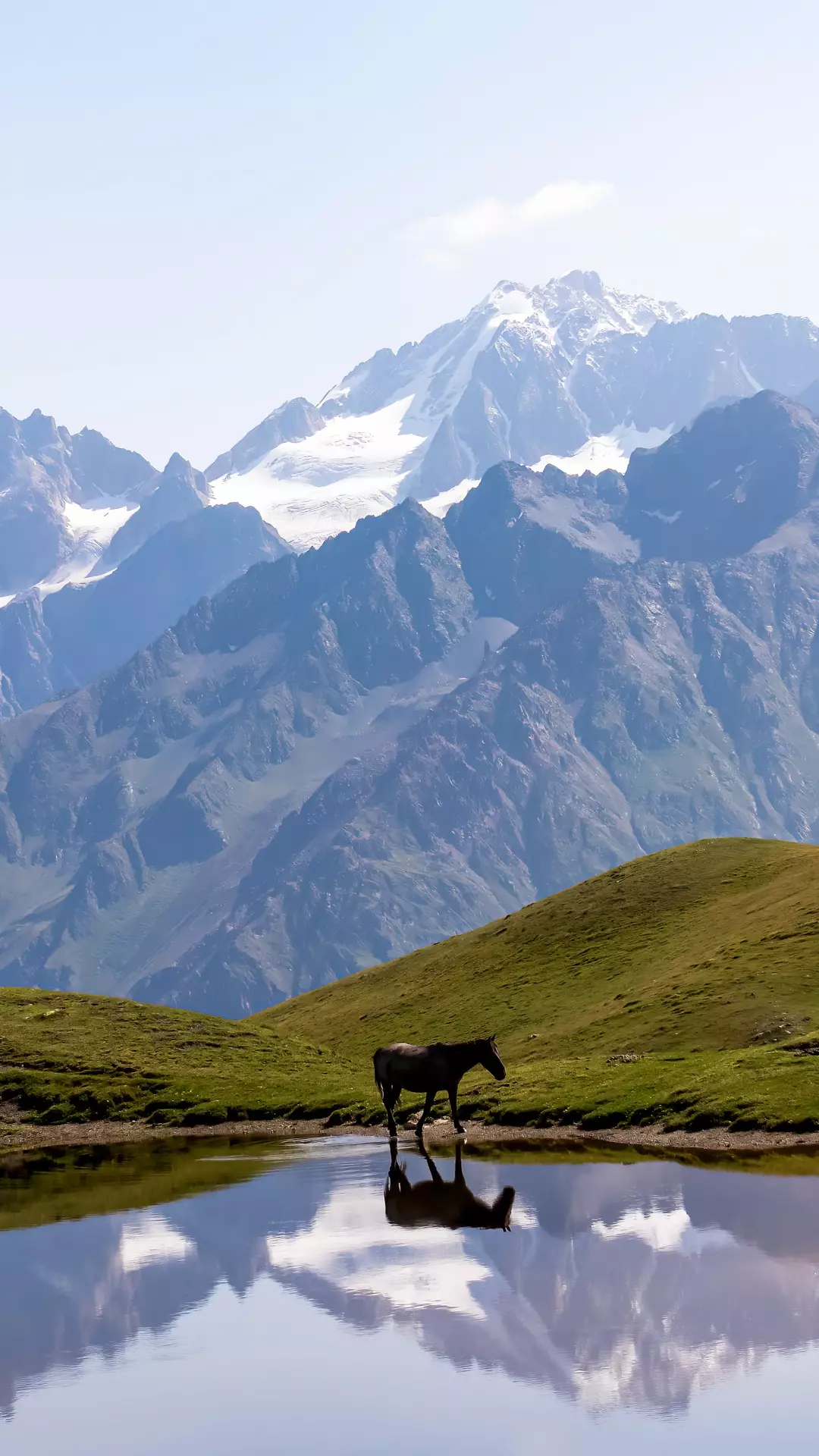 Panoramic views of the Greater Caucasus mountain range