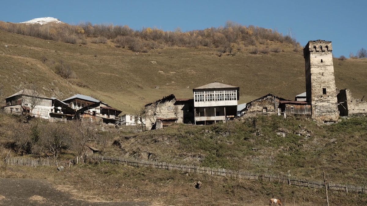 Traditional Svan village life in the mountains of Georgia